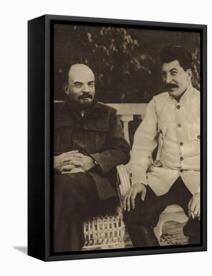 Lenin and Stalin-null-Framed Premier Image Canvas