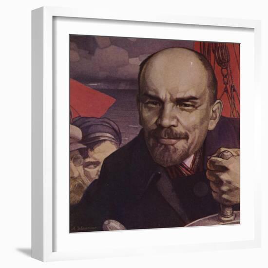 Lenin, Russian Bolshevik Revolutionary-null-Framed Giclee Print