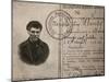 Lenin's Fake Identity Card, July 1917-null-Mounted Photographic Print