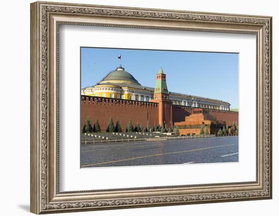 Lenin's Tomb and the Kremlin Walls, Red Square, UNESCO World Heritage Site, Moscow, Russia, Europe-Miles Ertman-Framed Photographic Print