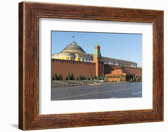 Lenin's Tomb and the Kremlin Walls, Red Square, UNESCO World Heritage Site, Moscow, Russia, Europe-Miles Ertman-Framed Photographic Print