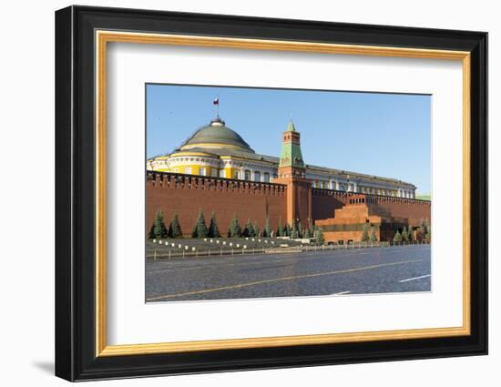 Lenin's Tomb and the Kremlin Walls, Red Square, UNESCO World Heritage Site, Moscow, Russia, Europe-Miles Ertman-Framed Photographic Print