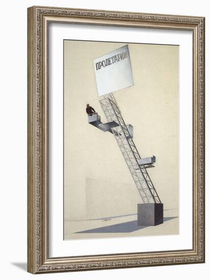 Lenin Tribune-El Lissitzky-Framed Giclee Print