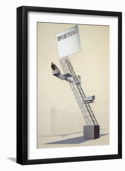 Lenin Tribune-El Lissitzky-Framed Giclee Print