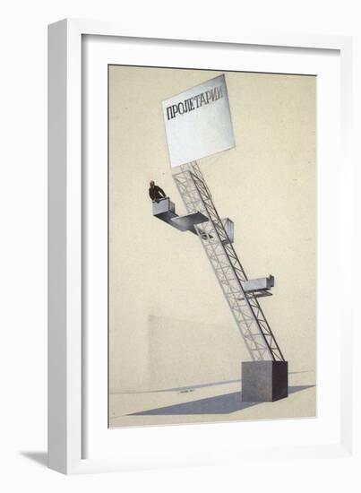 Lenin Tribune-El Lissitzky-Framed Giclee Print