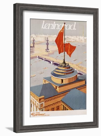 Leningrad Travel Poster-B. Zelensky-Framed Giclee Print