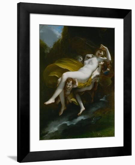 Lenlevement de Psyche-The abduction of Psyche, 1808-Pierre Paul Prud'hon-Framed Giclee Print