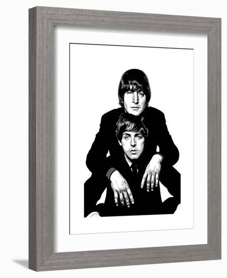 Lennon and McCartney-Emily Gray-Framed Giclee Print