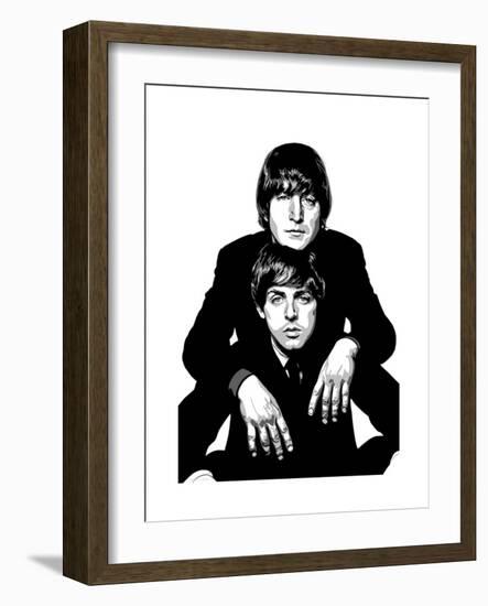 Lennon and McCartney-Emily Gray-Framed Giclee Print