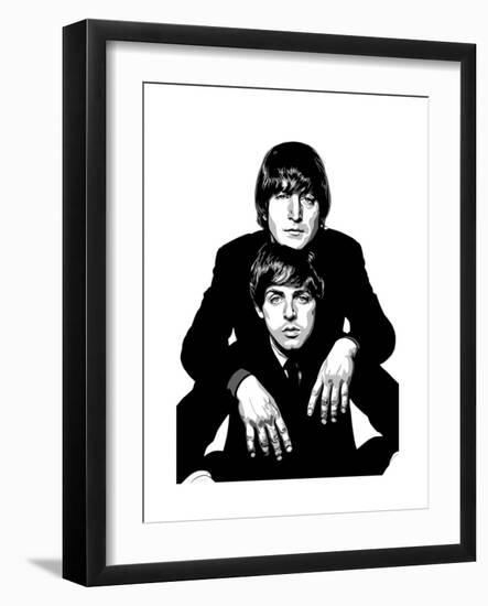 Lennon and McCartney-Emily Gray-Framed Giclee Print