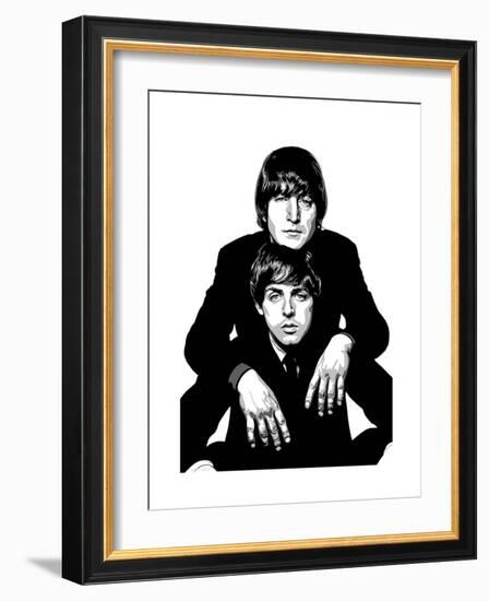 Lennon and McCartney-Emily Gray-Framed Giclee Print