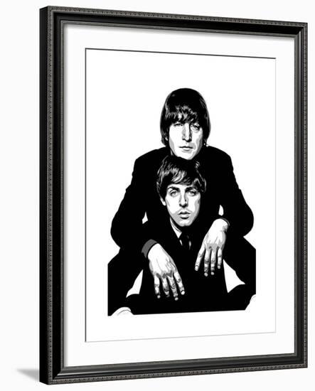 Lennon and McCartney-Emily Gray-Framed Giclee Print