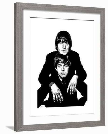 Lennon and McCartney-Emily Gray-Framed Giclee Print