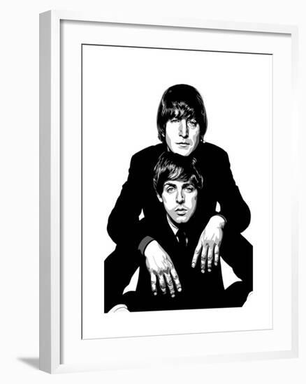 Lennon and McCartney-Emily Gray-Framed Giclee Print