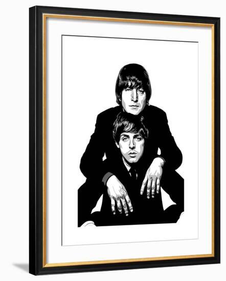 Lennon and McCartney-Emily Gray-Framed Giclee Print