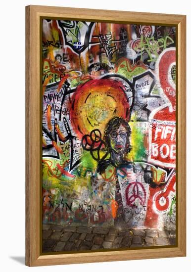 Lennon Wall, Prague-Mark Williamson-Framed Premier Image Canvas