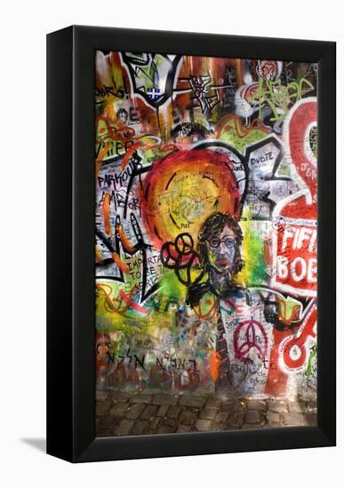 Lennon Wall, Prague-Mark Williamson-Framed Premier Image Canvas