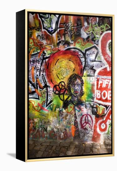 Lennon Wall, Prague-Mark Williamson-Framed Premier Image Canvas