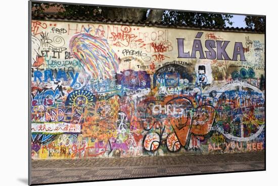 Lennon Wall, Prague-Mark Williamson-Mounted Photographic Print