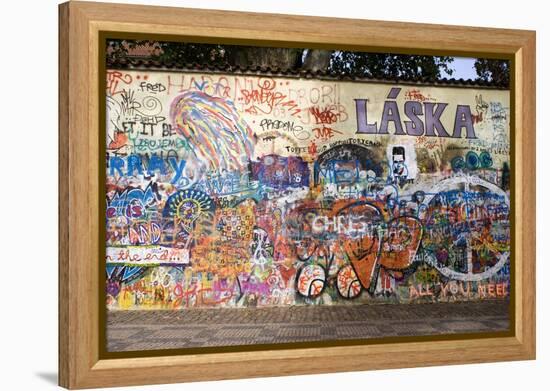 Lennon Wall, Prague-Mark Williamson-Framed Premier Image Canvas