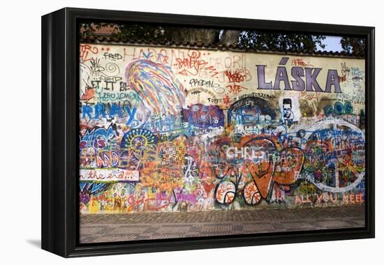 Lennon Wall, Prague-Mark Williamson-Framed Premier Image Canvas