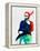 Lenny Watercolor-Lora Feldman-Framed Stretched Canvas