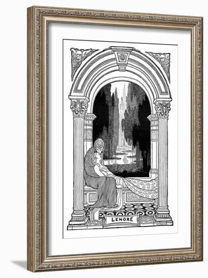 Lenore, 1901-W Heath Robinson-Framed Giclee Print