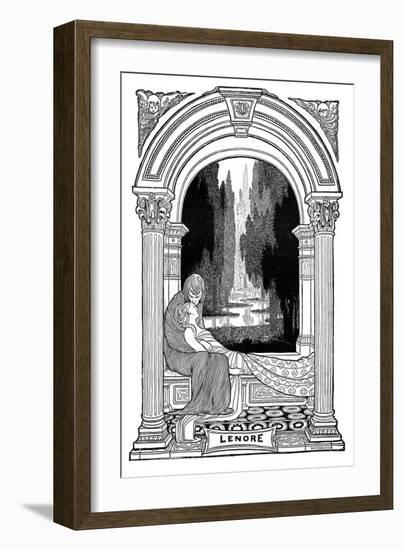 Lenore, 1901-W Heath Robinson-Framed Giclee Print