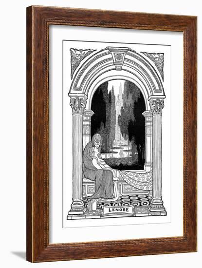 Lenore, 1901-W Heath Robinson-Framed Giclee Print