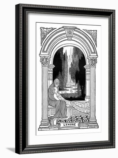 Lenore, 1901-W Heath Robinson-Framed Giclee Print