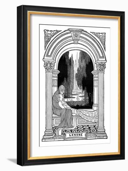 Lenore, 1901-W Heath Robinson-Framed Giclee Print