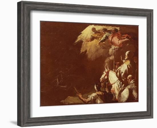 Leo Great Stopped Attila-Luca Giordano-Framed Giclee Print