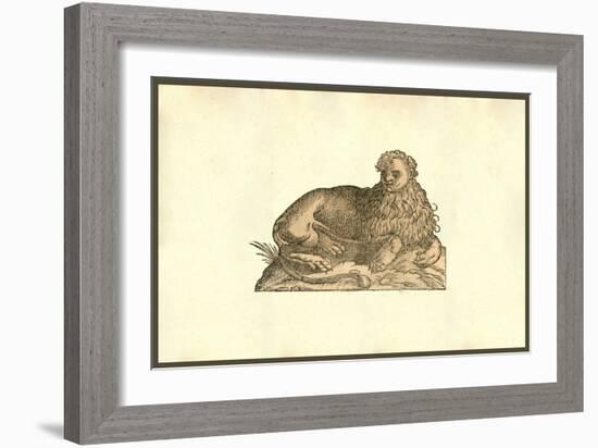 Leo Humana Capite-Ulisse Aldrovandi-Framed Art Print