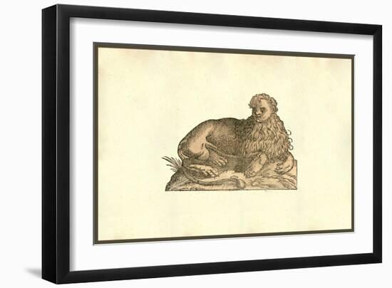 Leo Humana Capite-Ulisse Aldrovandi-Framed Art Print