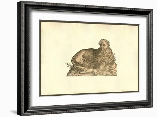 Leo Humana Capite-Ulisse Aldrovandi-Framed Art Print