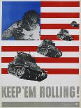 Keep 'Em Rolling! Poster-Leo Lionni-Mounted Giclee Print