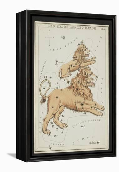 Leo Major and Leo Minor Constellations, 1825-Science Source-Framed Premier Image Canvas