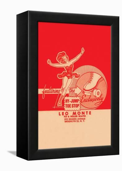 Leo Monte Ice & Roller Skates-null-Framed Stretched Canvas