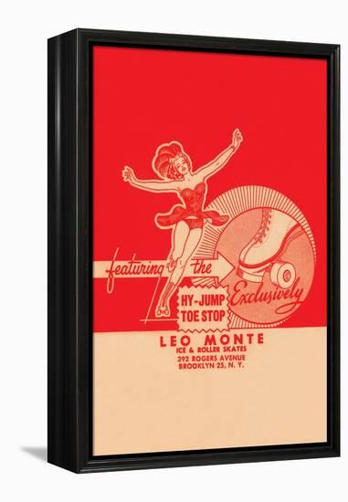 Leo Monte Ice & Roller Skates-null-Framed Stretched Canvas