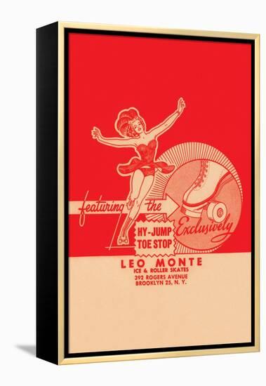 Leo Monte Ice & Roller Skates-null-Framed Stretched Canvas