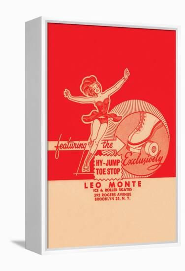 Leo Monte Ice & Roller Skates-null-Framed Stretched Canvas