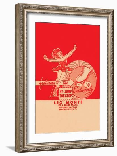 Leo Monte Ice & Roller Skates-null-Framed Art Print