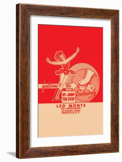 Leo Monte Ice & Roller Skates-null-Framed Art Print