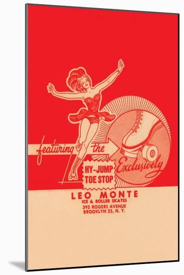Leo Monte Ice & Roller Skates-null-Mounted Art Print