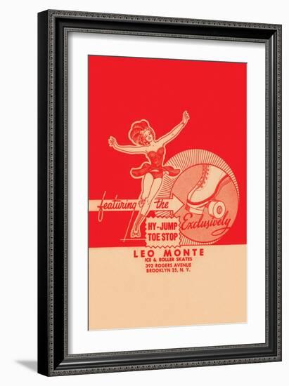 Leo Monte Ice & Roller Skates-null-Framed Art Print