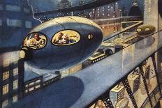 Sci Fi - Futuristic City Scene, 1932-Leo Morey-Giclee Print