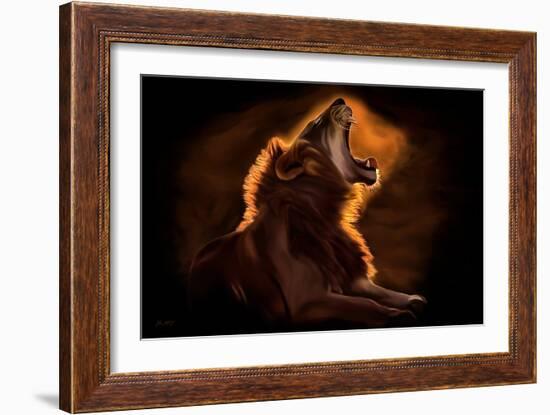 Leo Rougeoyant-Lord Amihere-Framed Giclee Print