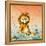 Leo the Friendly Lion-Virginio Livraghi-Framed Premier Image Canvas