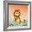 Leo the Friendly Lion-Virginio Livraghi-Framed Giclee Print