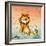 Leo the Friendly Lion-Virginio Livraghi-Framed Giclee Print